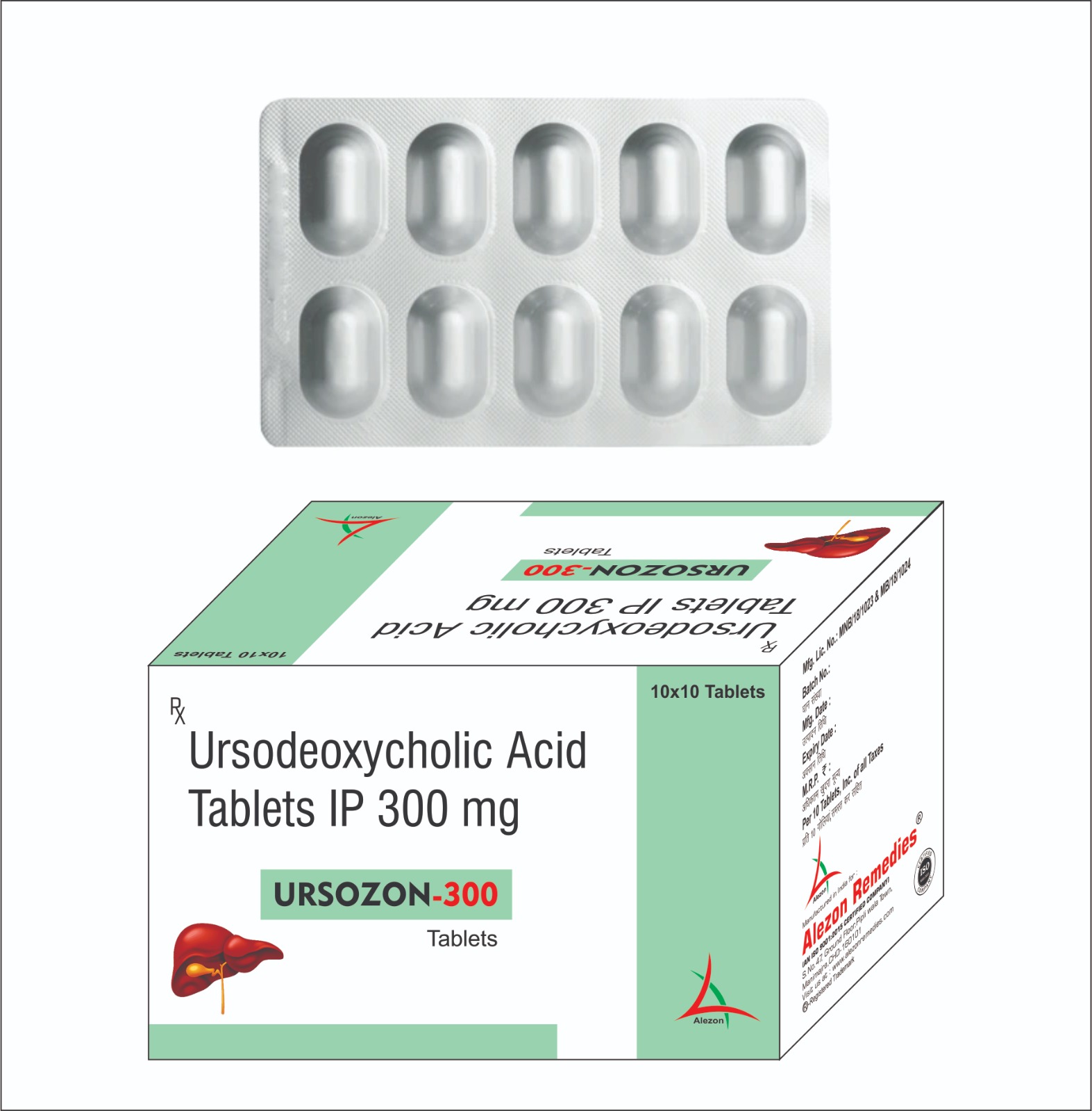 Ursodeoxycholic Acid 300 MG URSOZON 300 